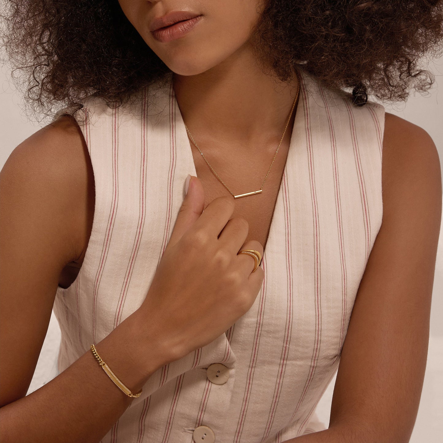 Gisèle Cuban Link Bar Bracelet