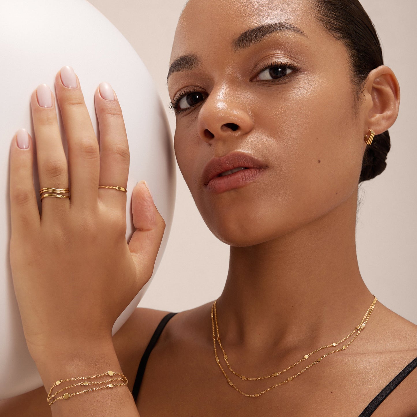 Lya Horizontal Bar Stacking Ring