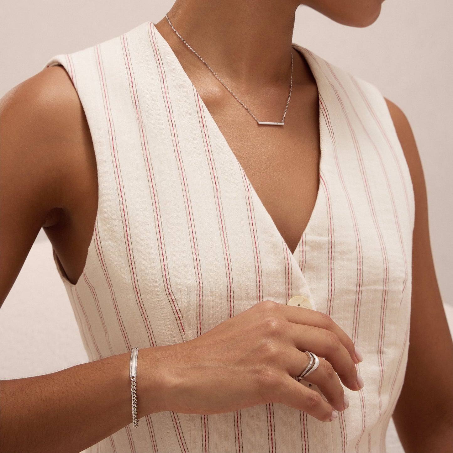 Gisèle Cuban Link Bar Bracelet