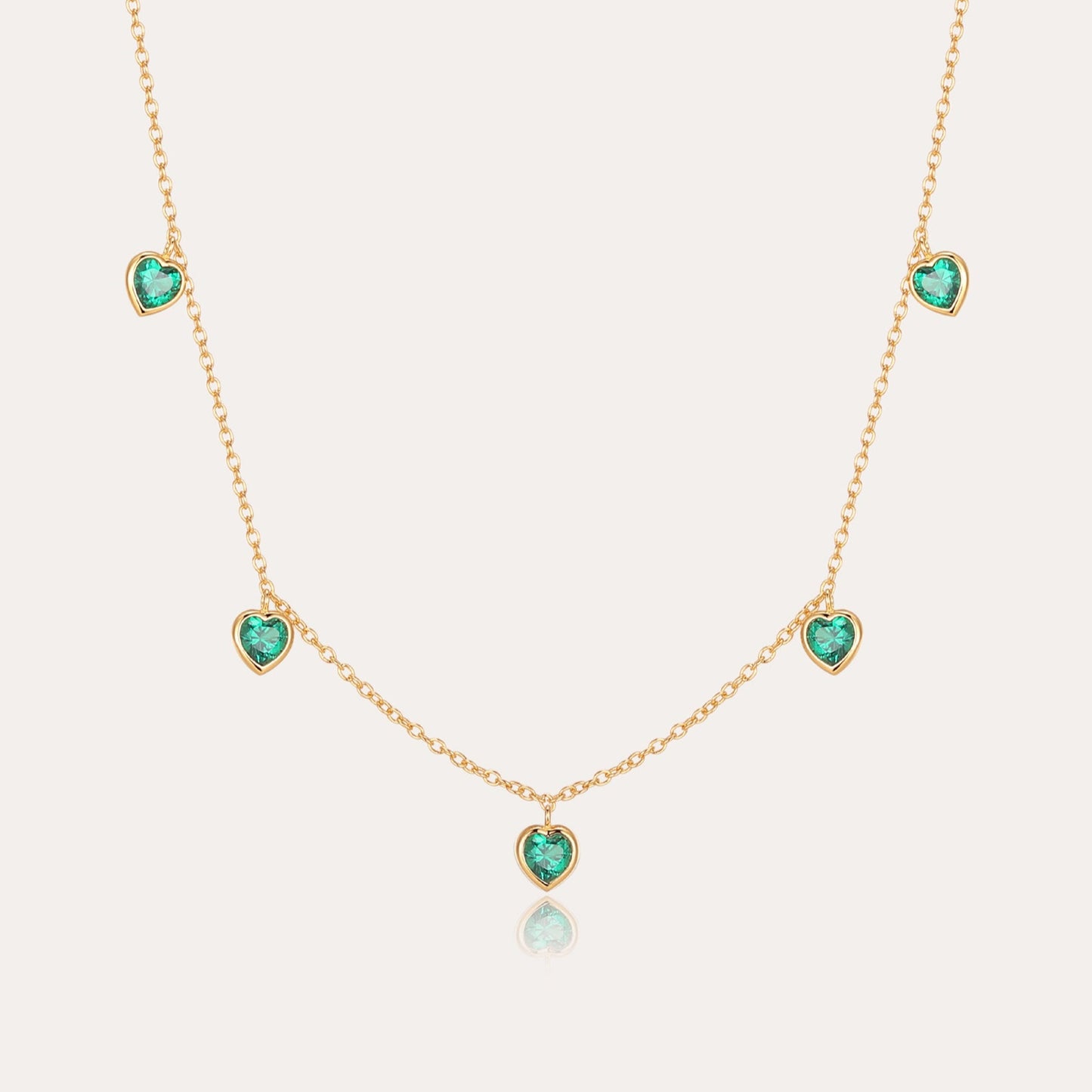 Green Heart Necklace