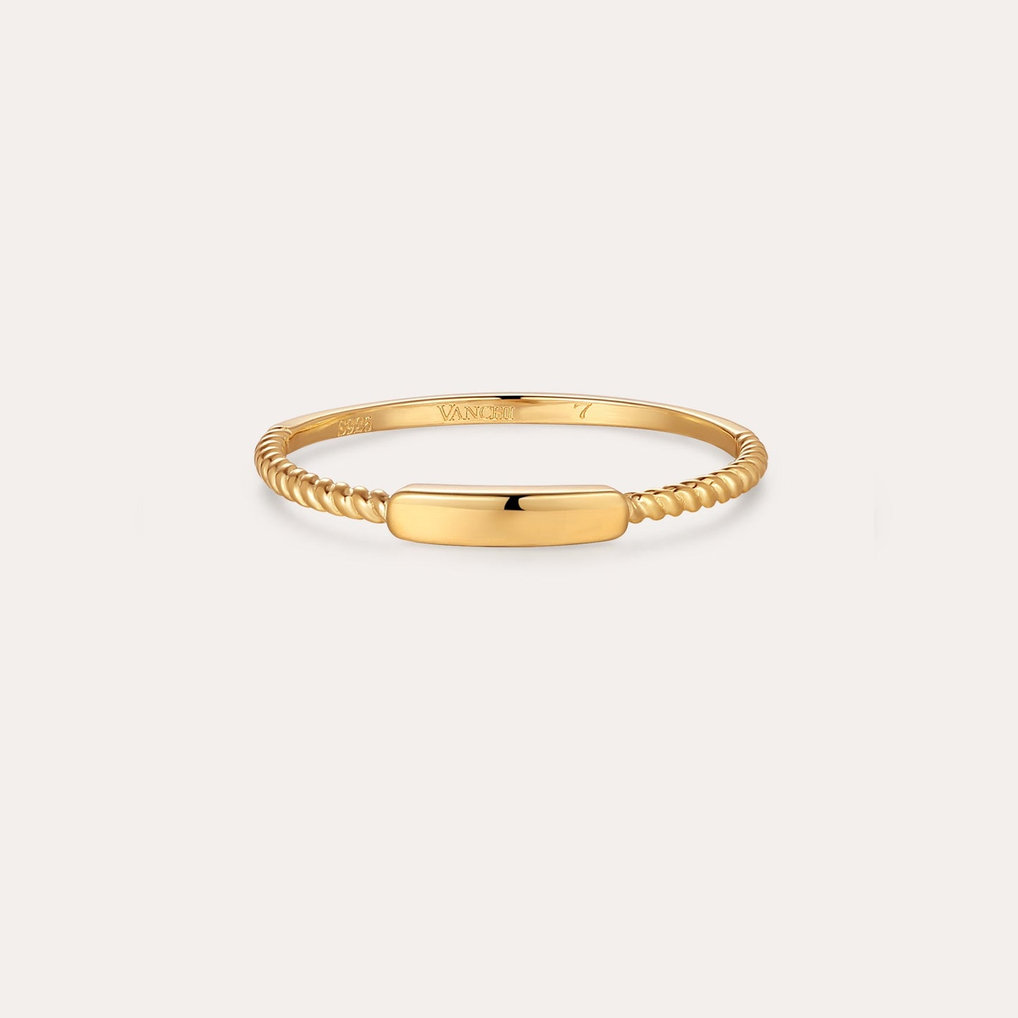 Lya Horizontal Bar Stacking Ring