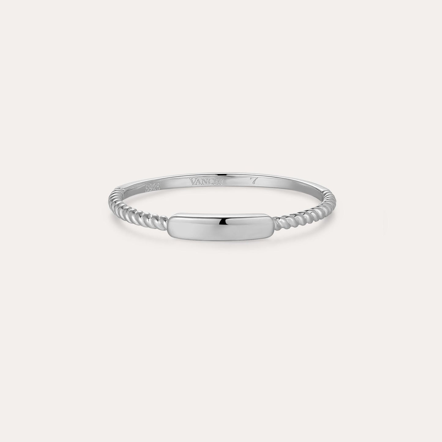 Lya Horizontal Bar Stacking Ring