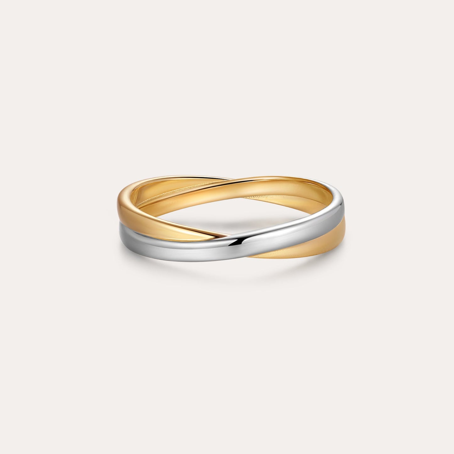 ring with gold and silver