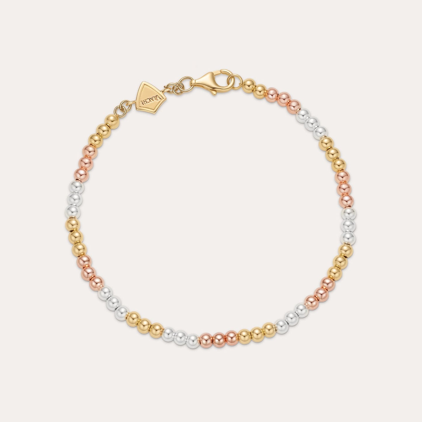 three colour gold bracelet ladies
