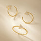 Reneé Triangle Linear Hoop Earrings