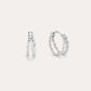 Mae Twist Double Huggie Earrings