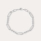 Carly Paperclip Chain Bead Bracelet