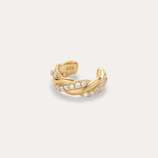 Vera Twisted Crystal Ear Cuff