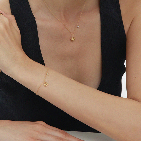 Nora Double Pendant Bracelet