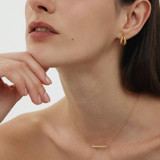 Nadine Pavé Twisted Earrings