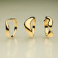 Veda Plain Chevron Ring