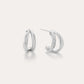 Nadine Pavé Twisted Earrings