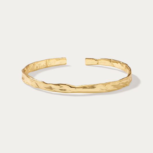 Elodie Textured Torque Bangle