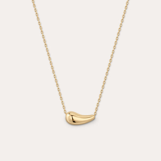 Mabel Sculptural Droplet Pendant Necklace