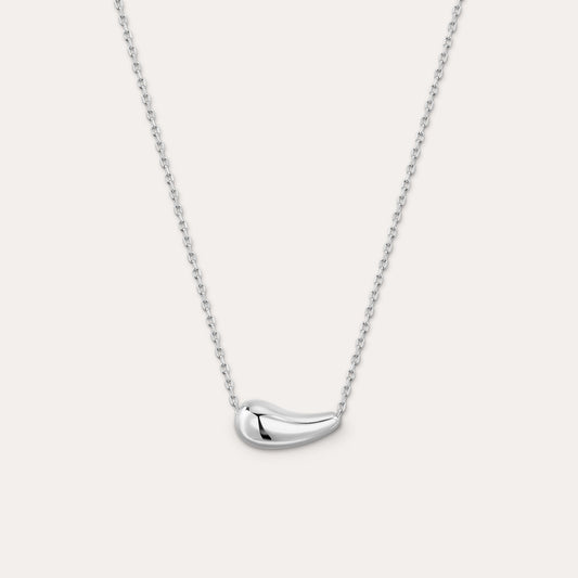 Mabel Sculptural Droplet Pendant Necklace