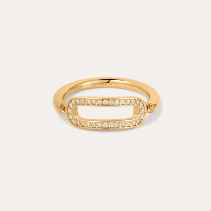 Heidi Moissanite Paperclip Ring