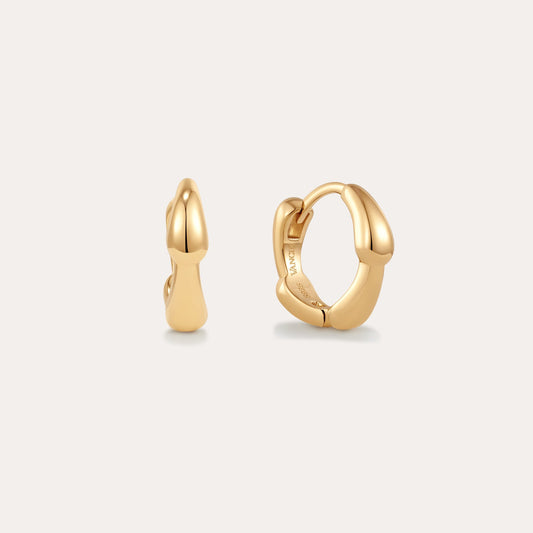 Colette Droop Link Huggie Earrings