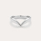 Veda Plain Chevron Ring