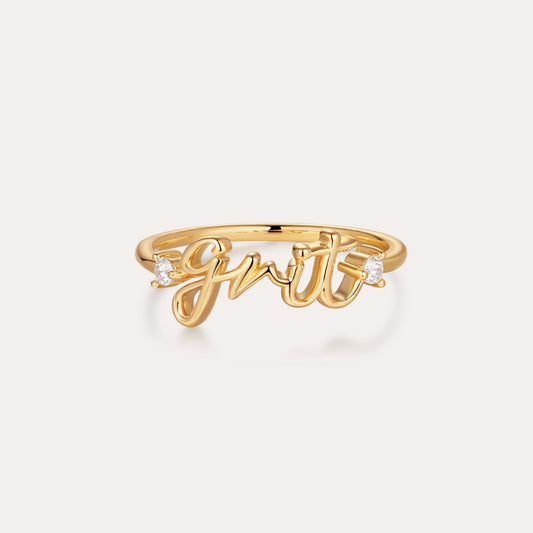 Gold Grit Ring
