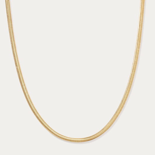Gold snakechain necklace