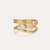 Gold Triple Wave Ring