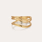 Gold Triple Wave Ring