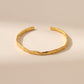 Gold cuff bracelet