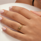 Gold stacking ring