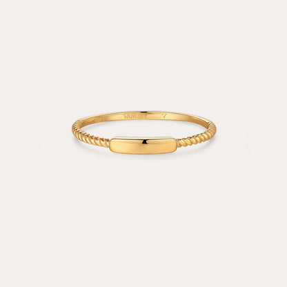 Lya Horizontal Bar Stacking Ring
