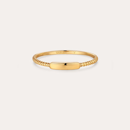 Lya Horizontal Bar Stacking Ring