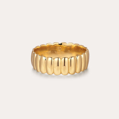 Charlotte Eternity Ridged Ring