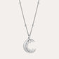 Silver Crescent Moon Necklace