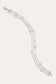 Silver triple layered bracelet chain