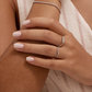 Silver stacking rings
