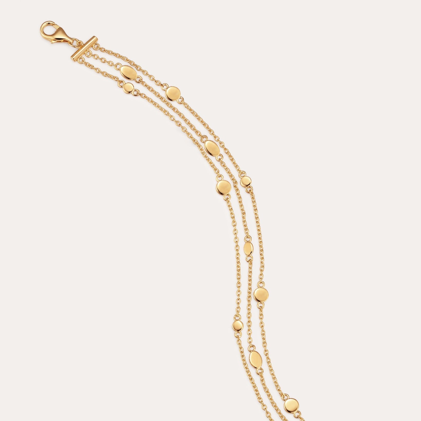 Triple Chain Gold Bracelet for women