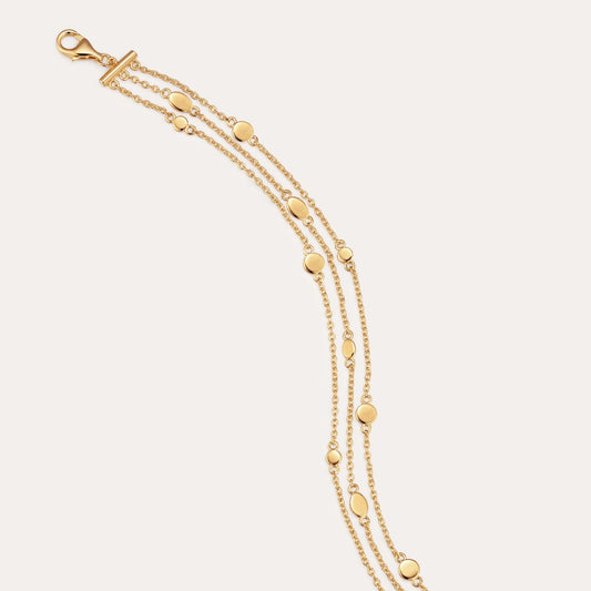 Triple Chain Gold Bracelet for women