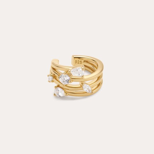 gold ear cuff earrings