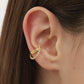 gold ear cuff​ with bezel