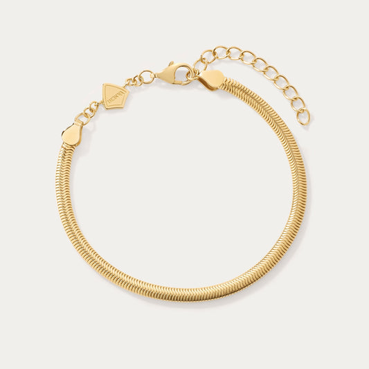 gold snake chain bracelet